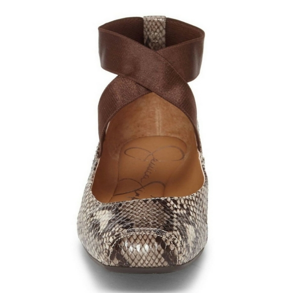 JESSICA SIMPSON Mandalaye Snake Print Ballet Flats size 6 - Picture 4 of 6